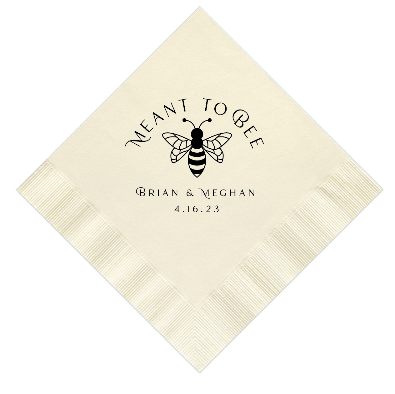 Meant to Bee Bridal Shower Napkins