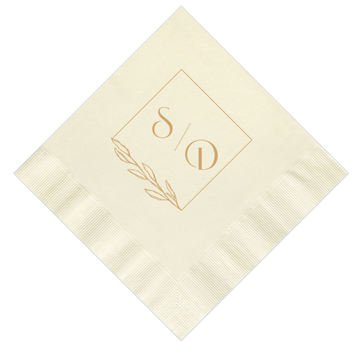 Elegant Custom Monogram Napkins for Weddings