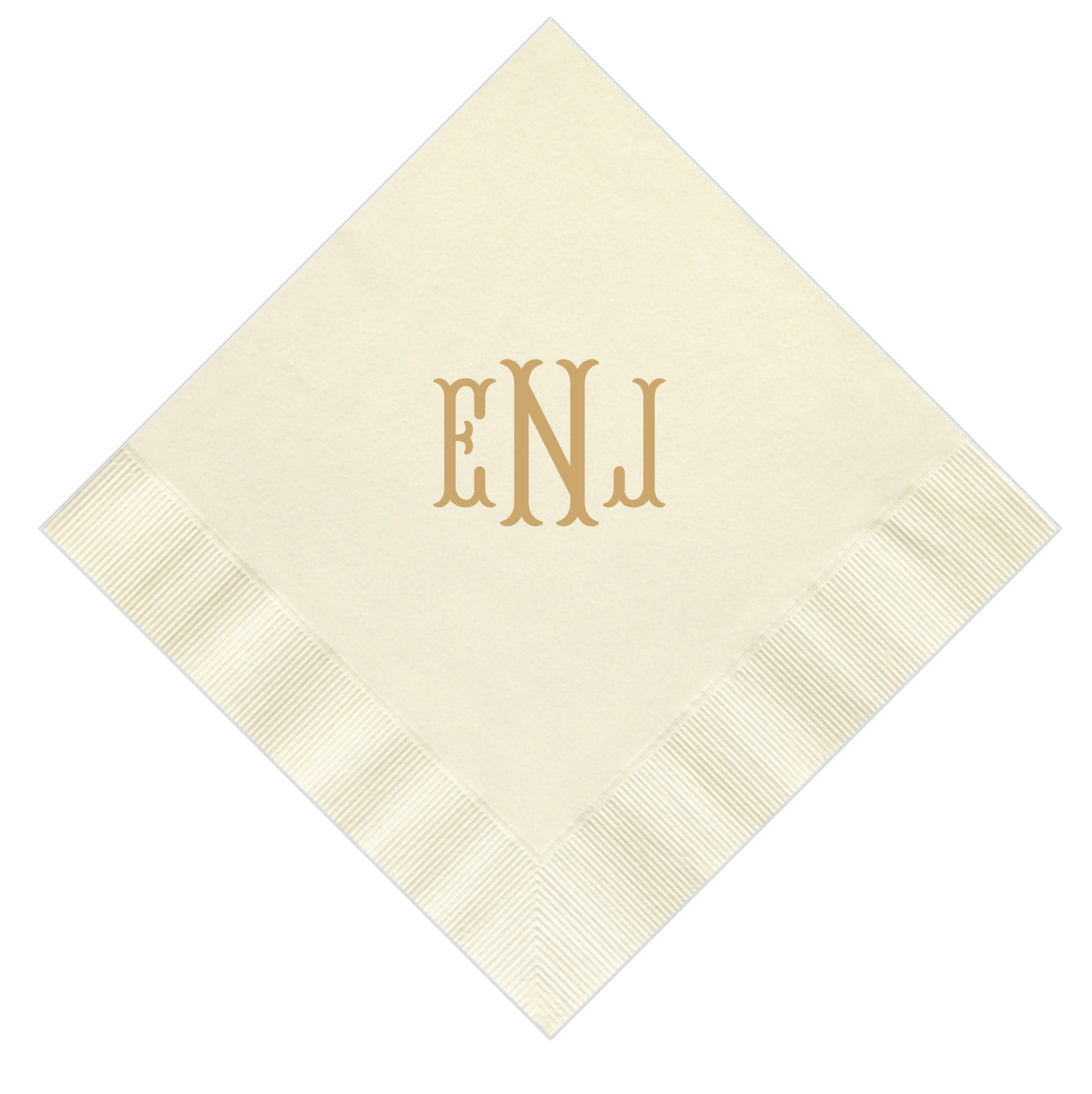 Elegant Monogram Napkins for Weddings