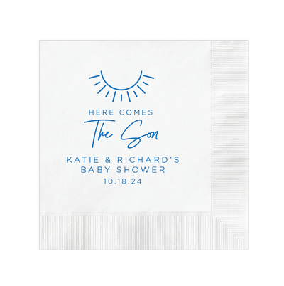 Here Comes The Son Baby Shower Napkins