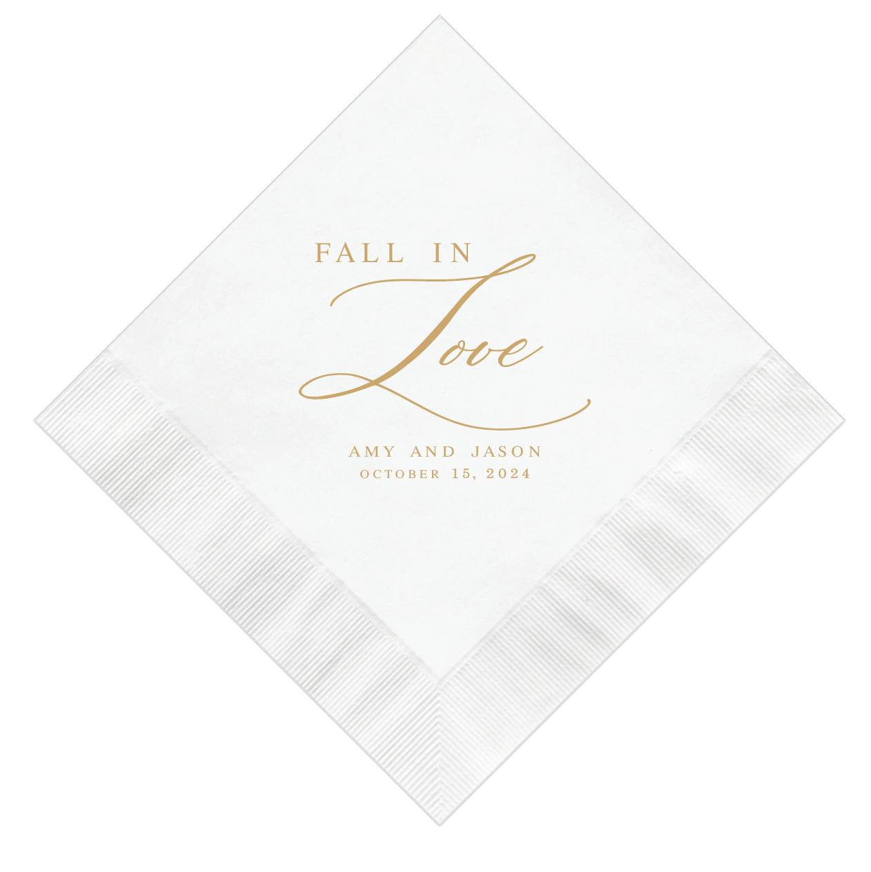 Fall in Love Wedding Napkins