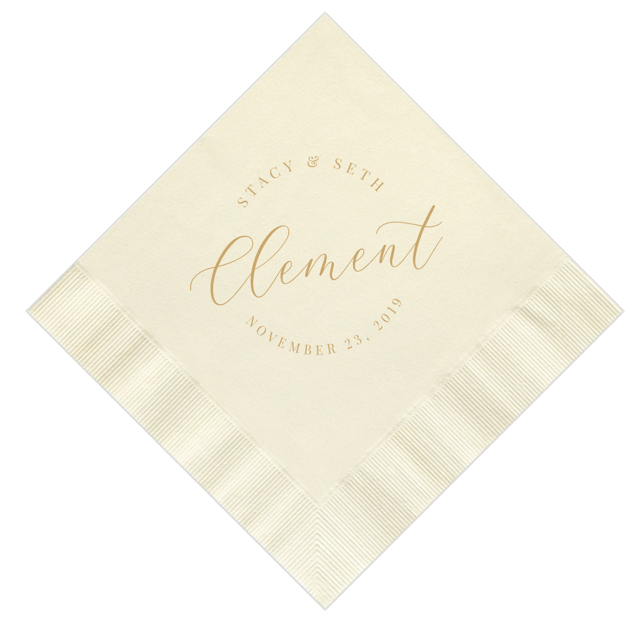 Last Name Wedding Napkins