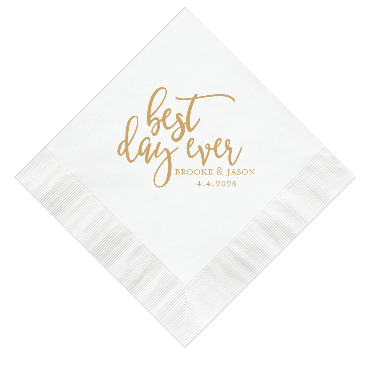 Best Day Ever Wedding Napkins