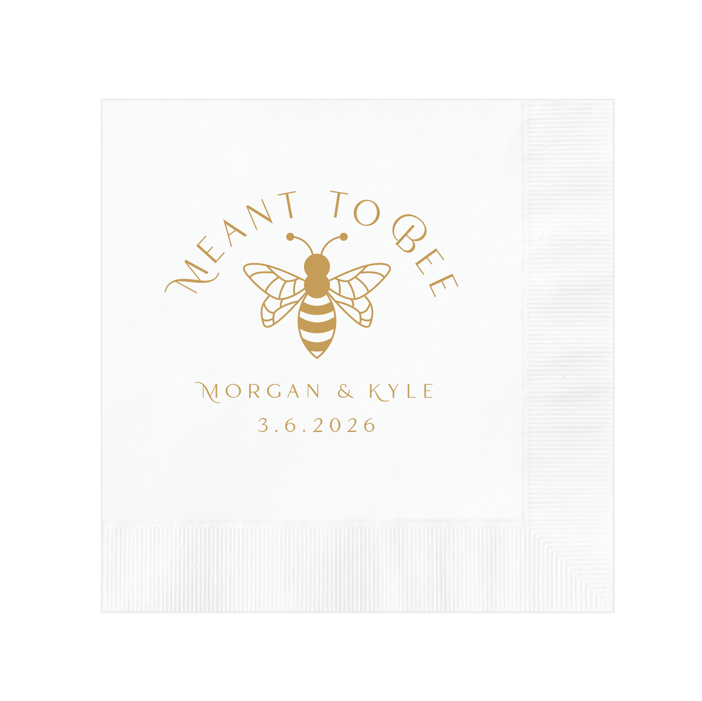 Meant to Bee Wedding Napkins