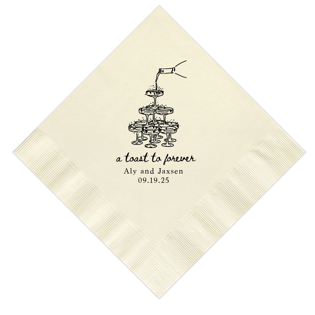 A Toast to Forever Wedding Napkins