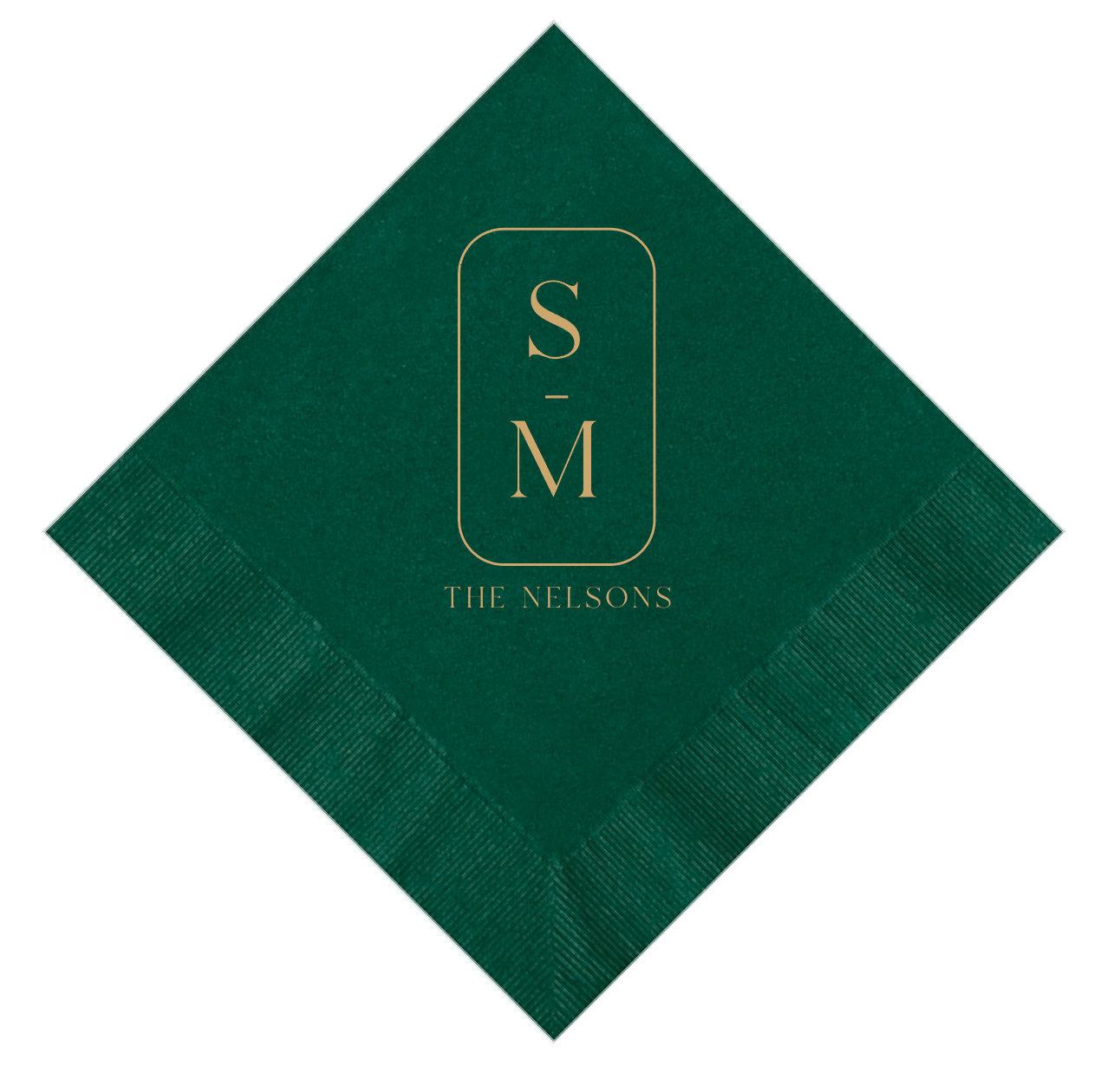 Custom Initials Wedding Napkins