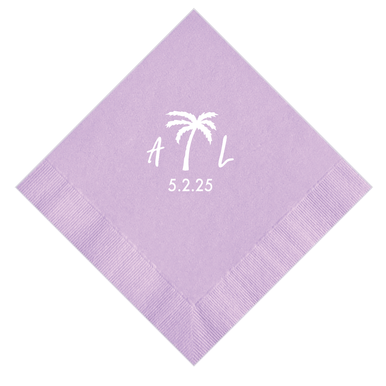 Palm Tree Wedding Napkins