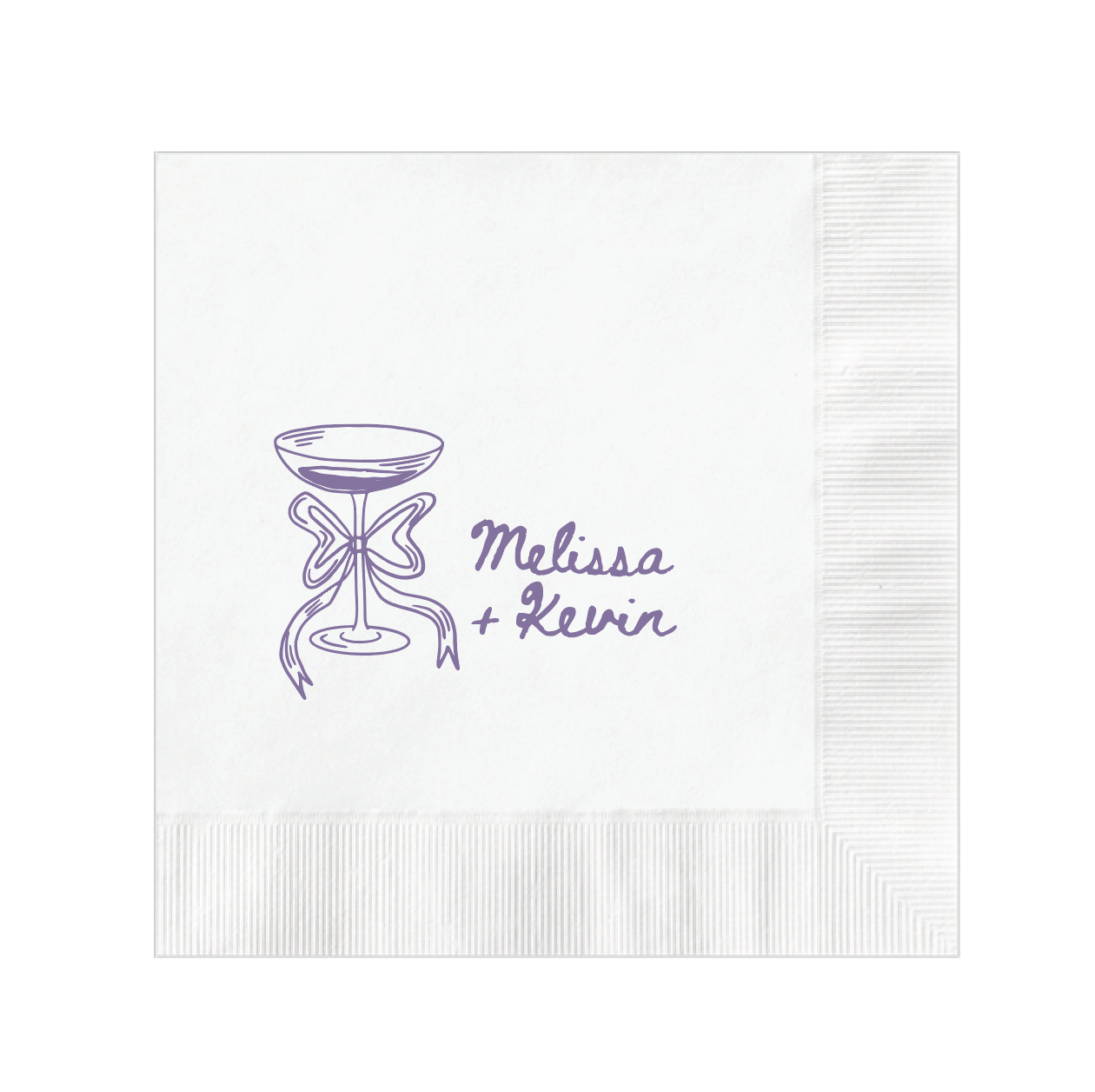 Champagne Doodle Wedding Napkins