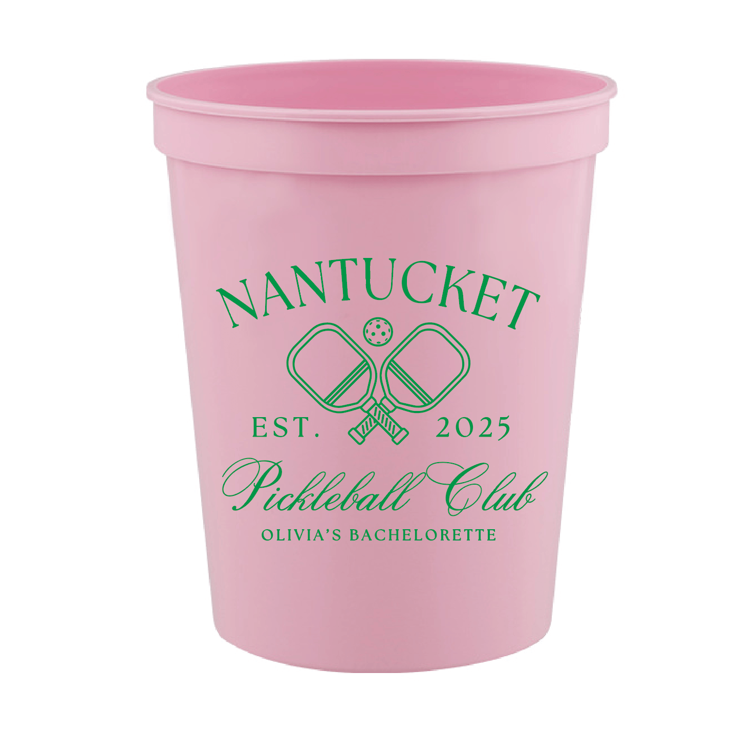 Custom Location Pickleball Club Bachelorette Stadium Cups - Cups - Stadium - Bachelorette