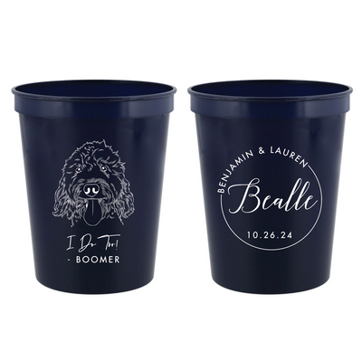 Personalized Pet Stadium Cups with Custom Design