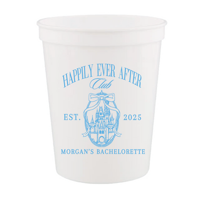 Happily Ever After Club Bachelorette Stadium Cups