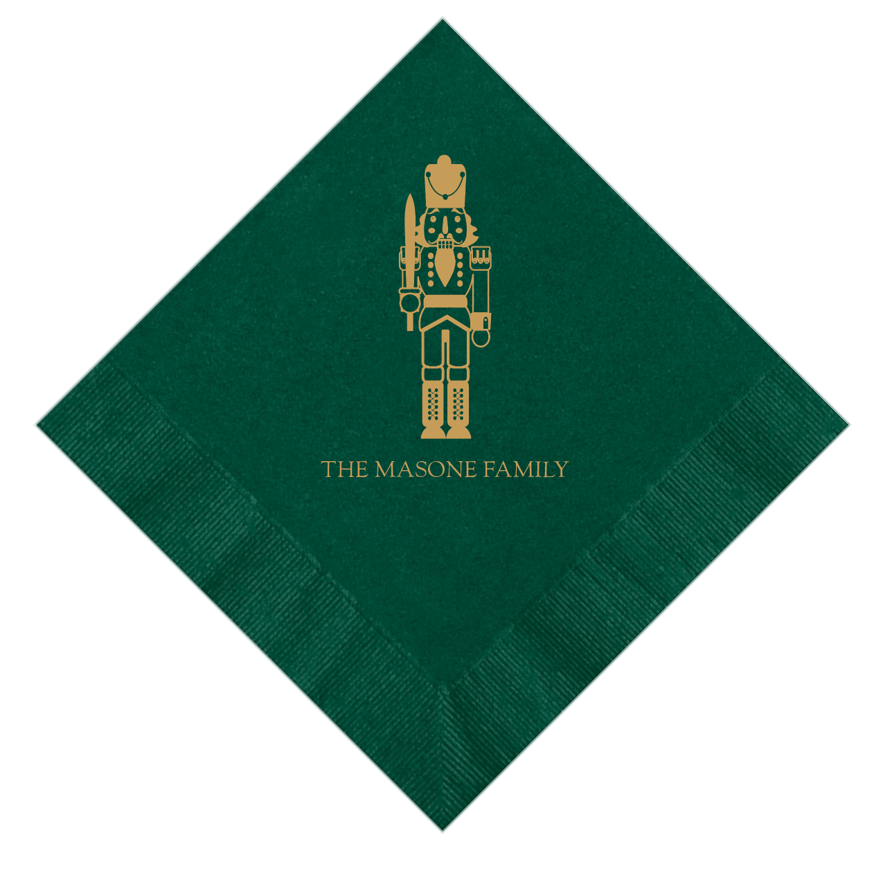 Personalized Nutcracker Christmas Napkins - Napkins - Foil Stamped