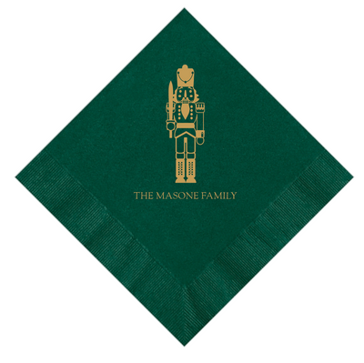 Personalized Nutcracker Christmas Napkins