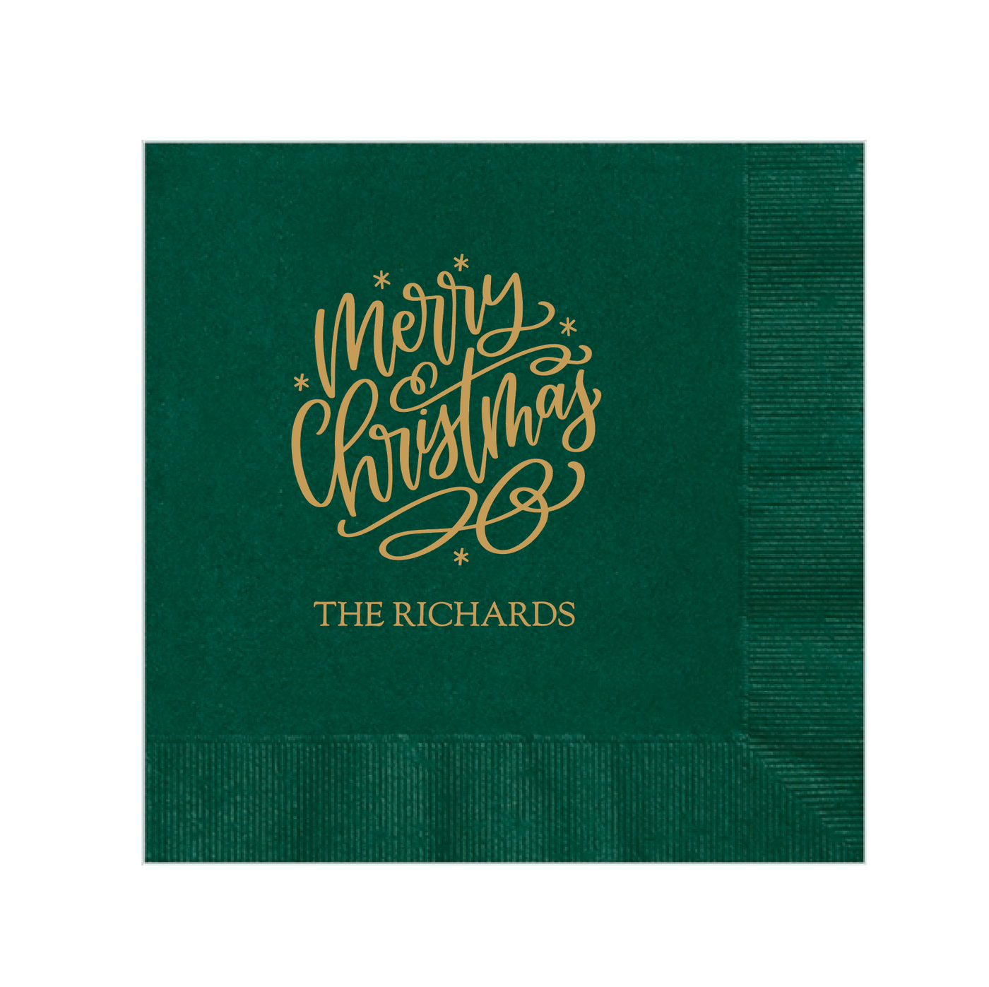 Custom Merry Christmas Napkins