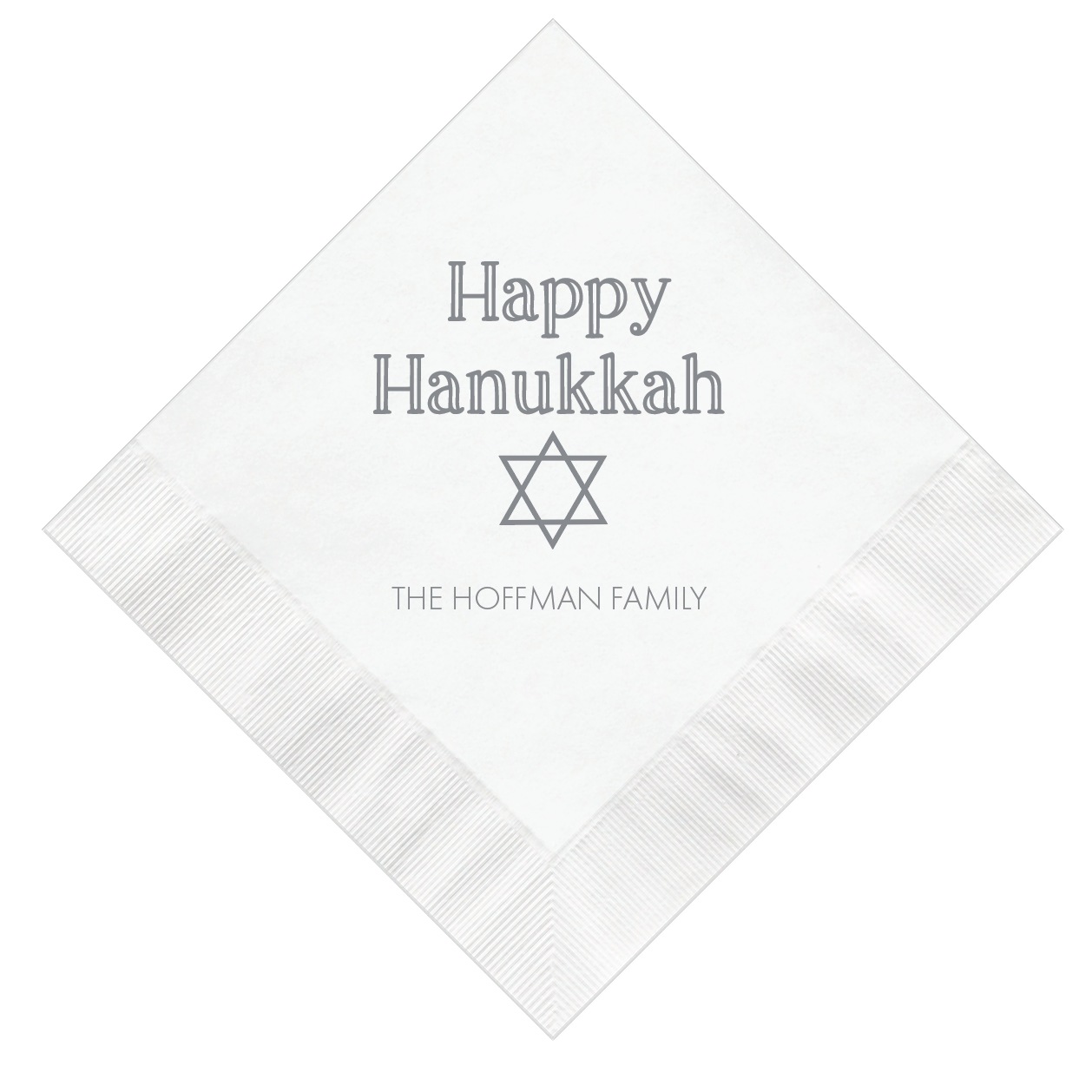 Happy Hanukkah Personalized Napkins