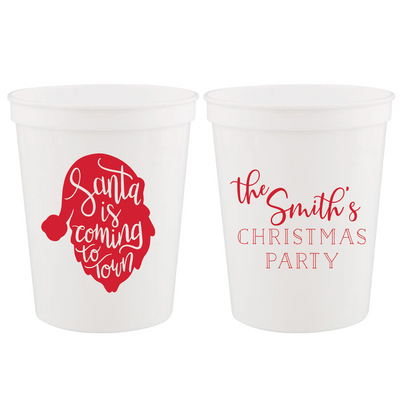 Santa Is Coming To Town Stadium Cups