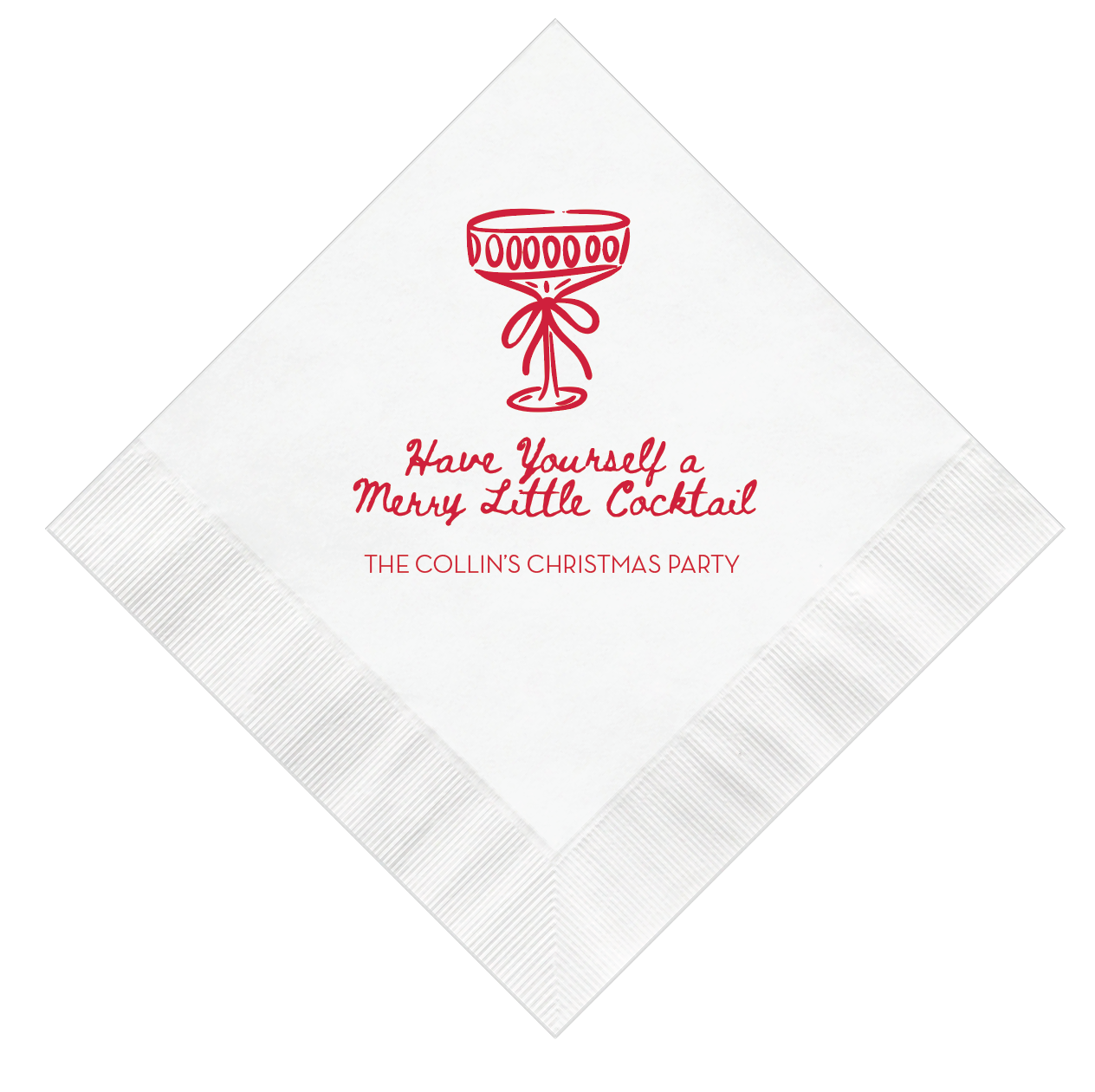 Have A Merry Little Cocktail Personalized Napkins