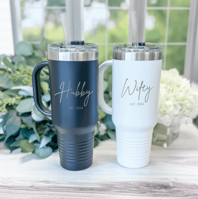 Wifey and Hubby 40oz Tumbler Gift Set