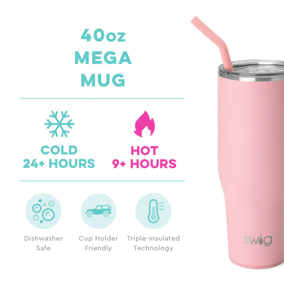 Personalized Swig Mega Mug - Blush