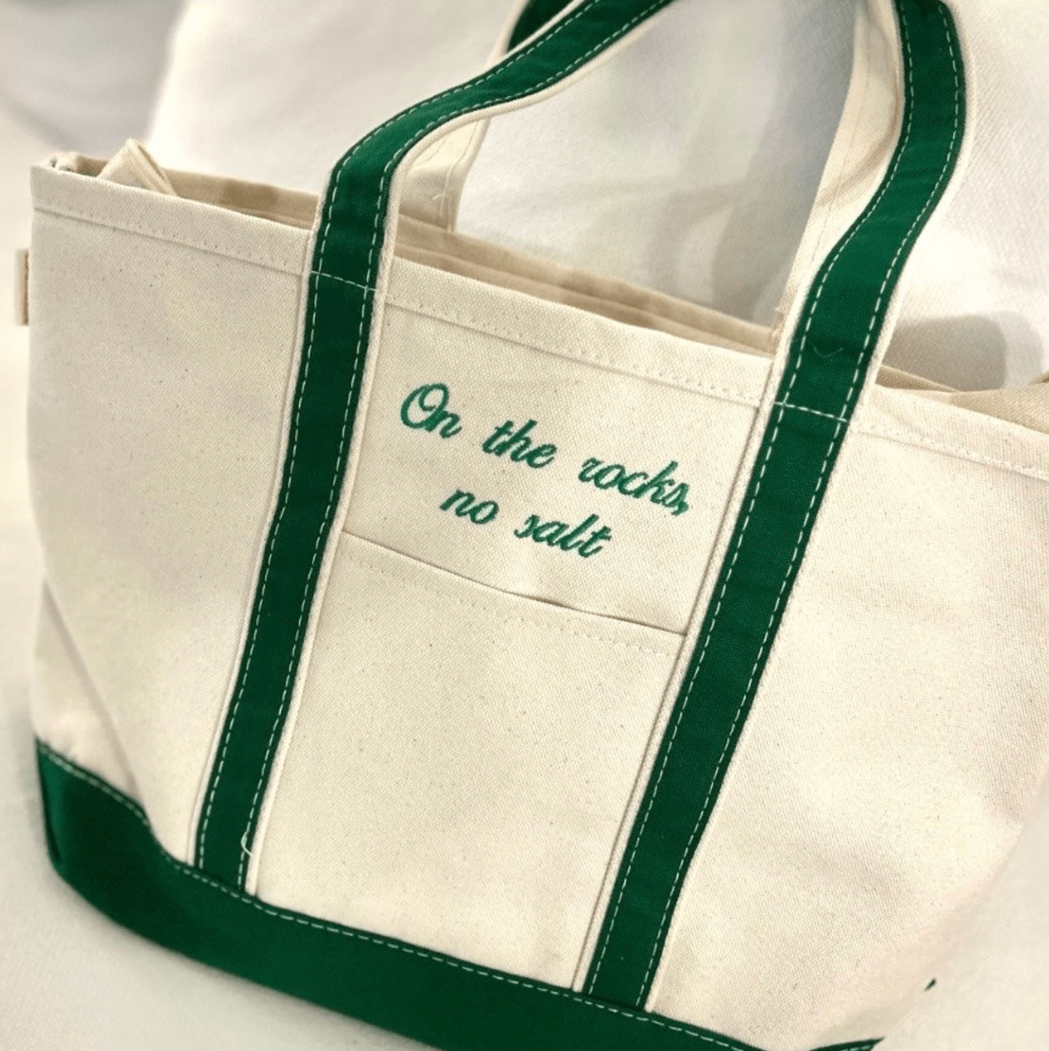 On the Rocks, No Salt Tote Bag - Embroidery - Tote Bag