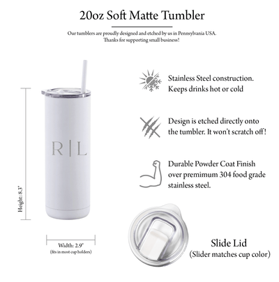 Mr and Mrs Skinny Tumbler Set