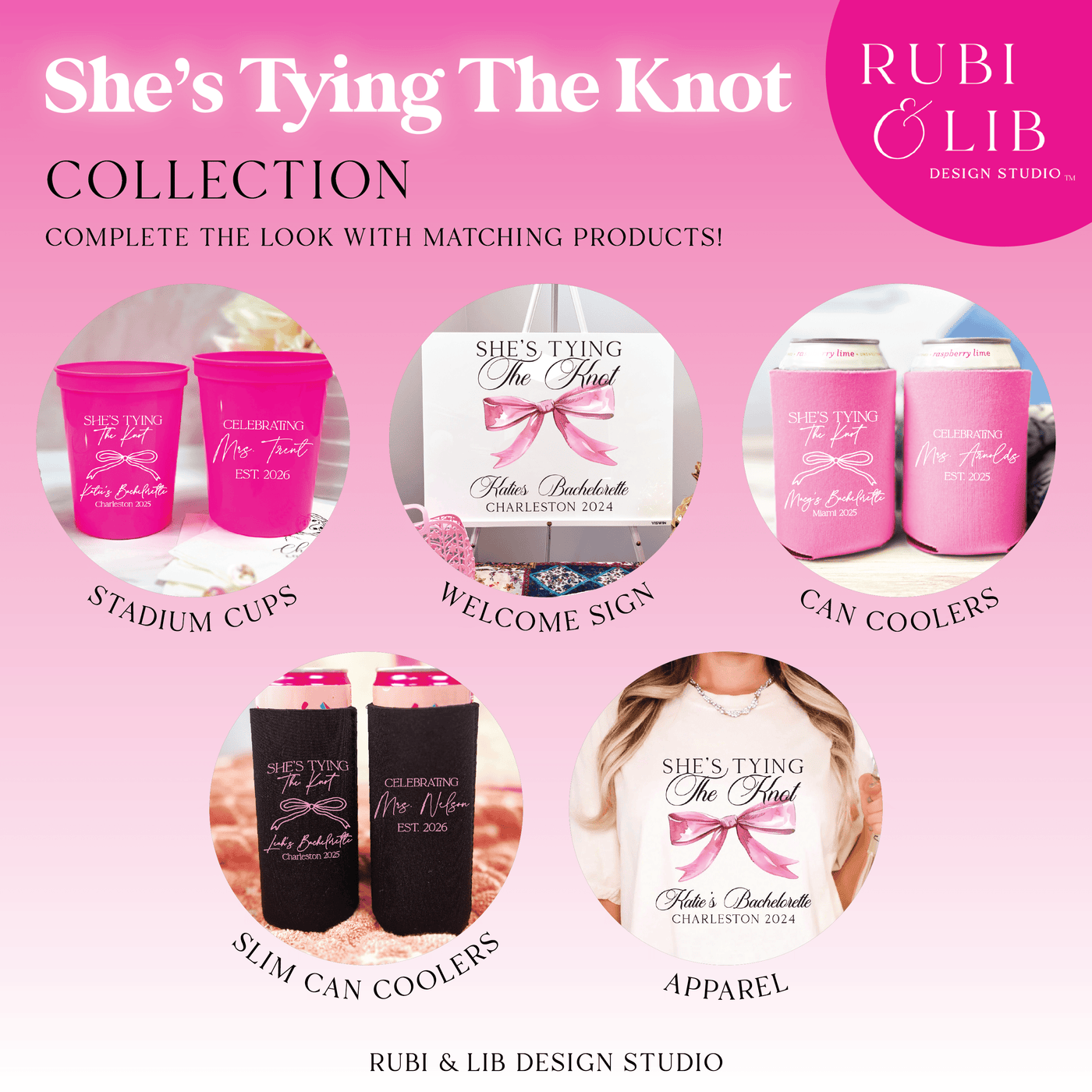 She's Tying the Knot Bachelorette Party Personalized Tumbler