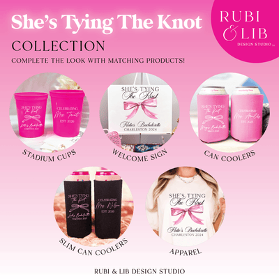 Tying The Knot Slim Can Cooler