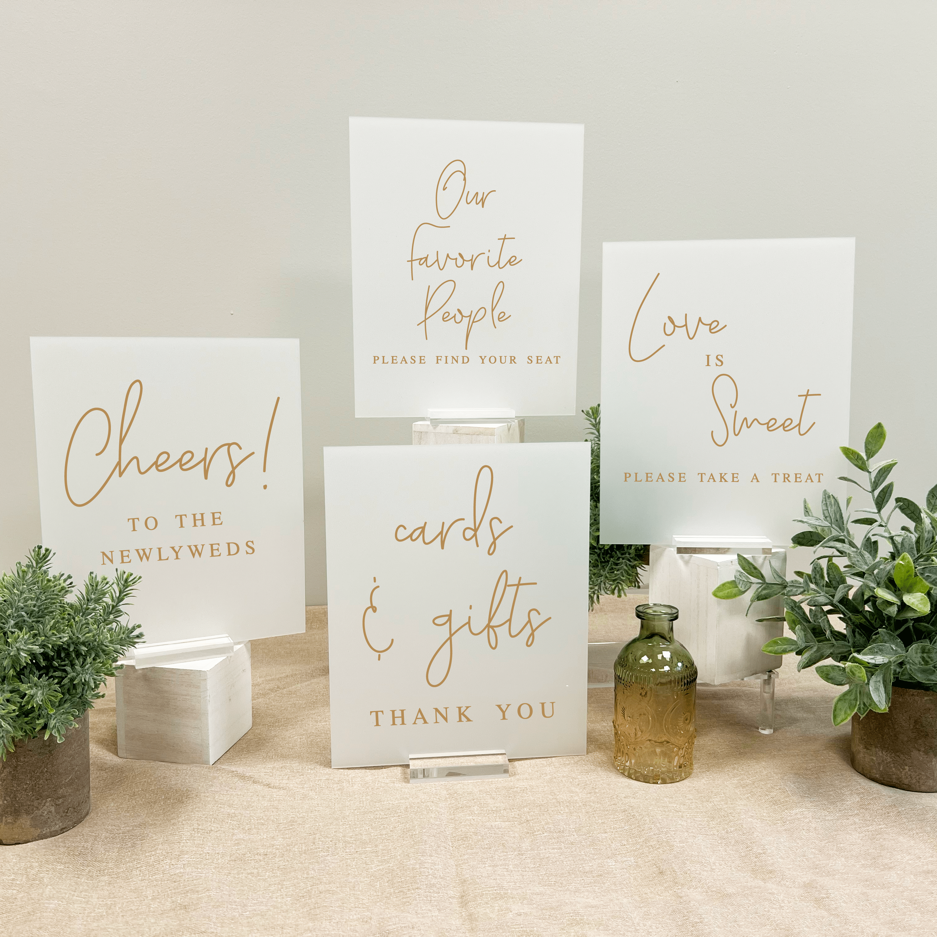 Simplistic Script Wedding 8x10 Sign Bundle - Welcome Sign