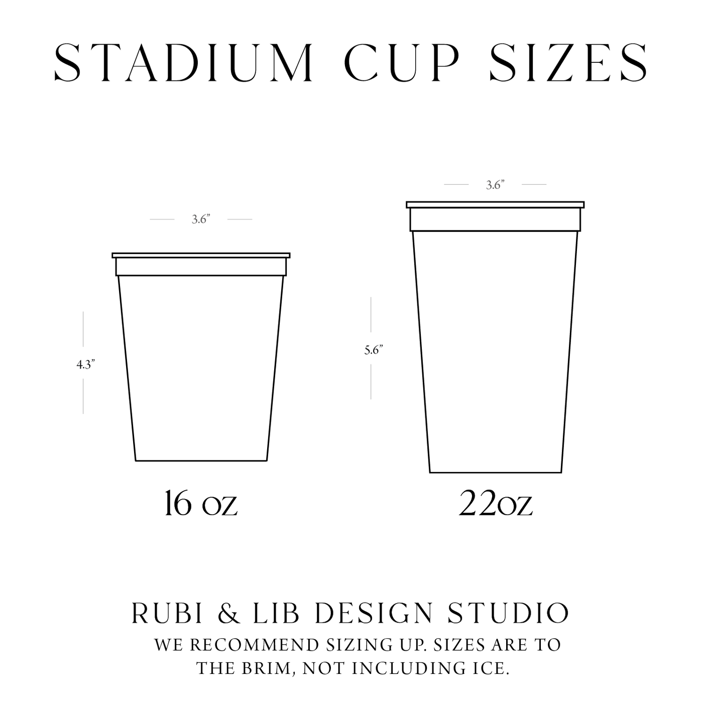 Champagne Doodle Wedding Stadium Cups