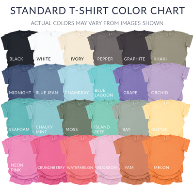 Bridal Party Embroidered Comfort Colors T-Shirt