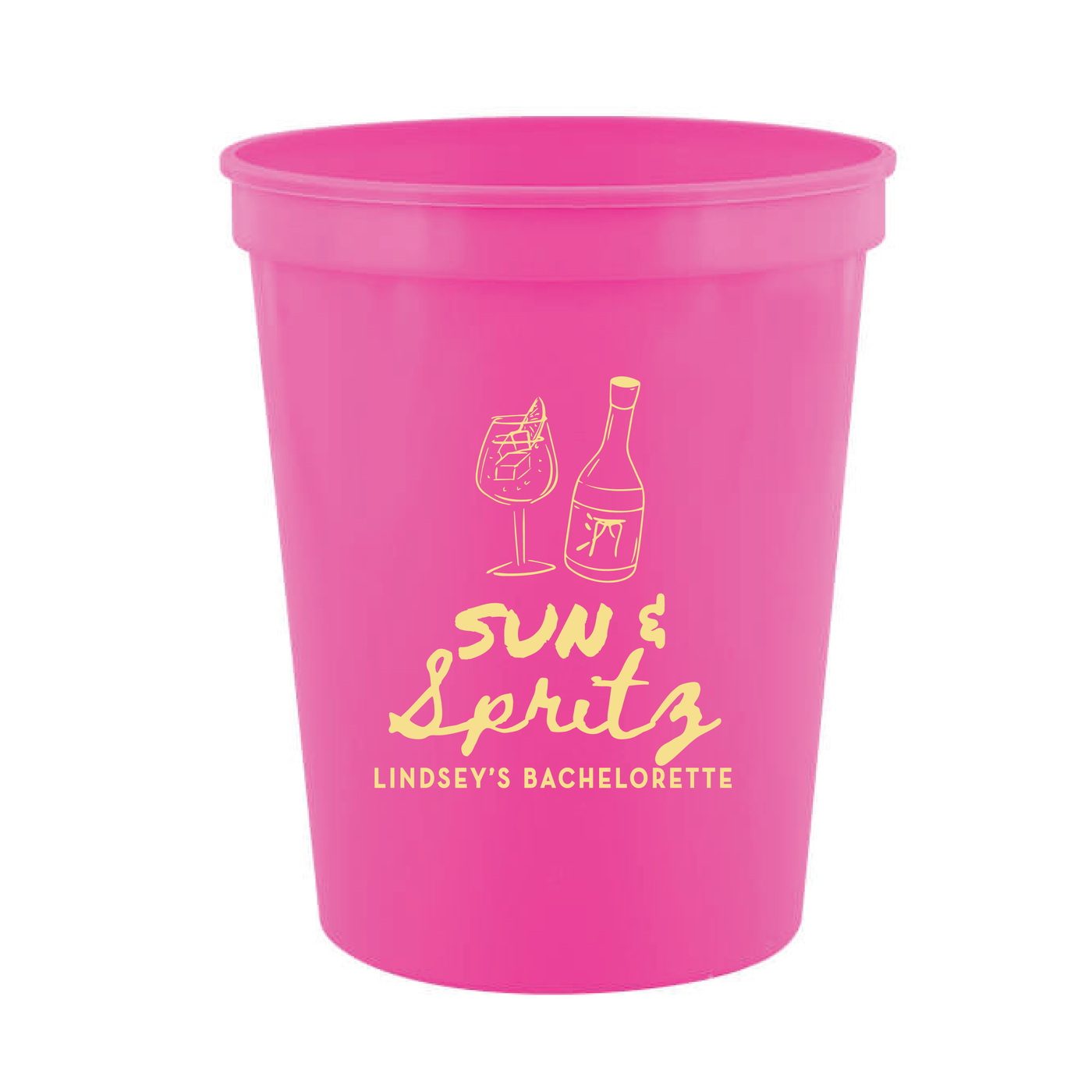 Sun & Spritz Bachelorette Stadium Cups