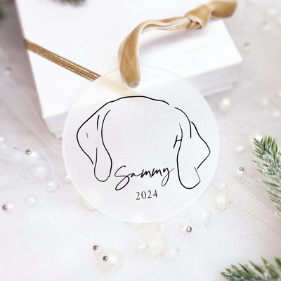 Pet Ear Christmas Ornament