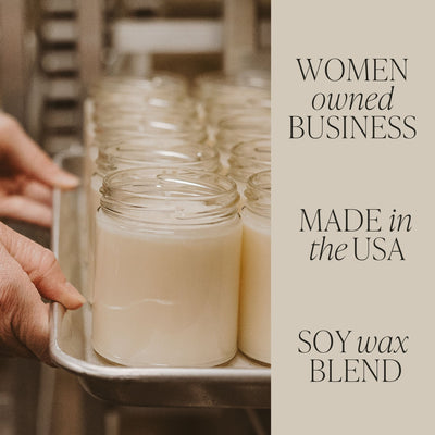 Mr. & Mrs. Quote Candle - Clear Jar - 9 oz (Palo Santo Patchouli)