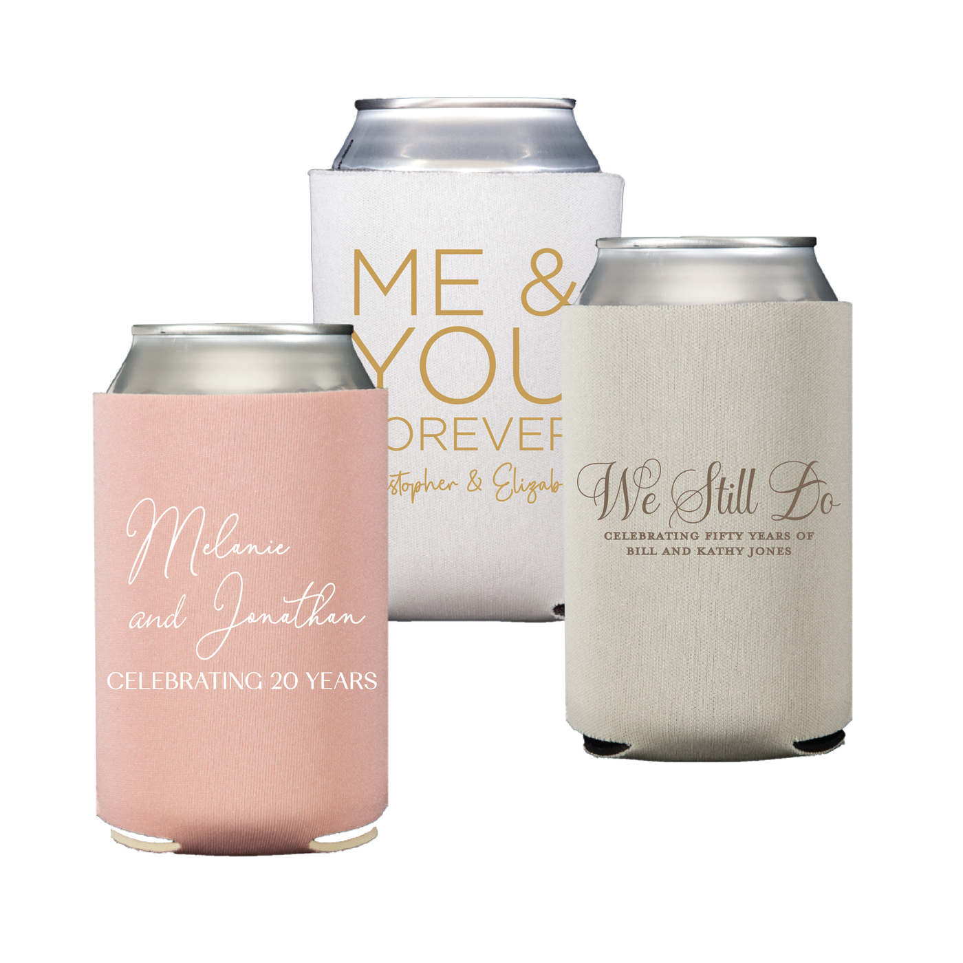 Anniversary Party Beer Can Cooler