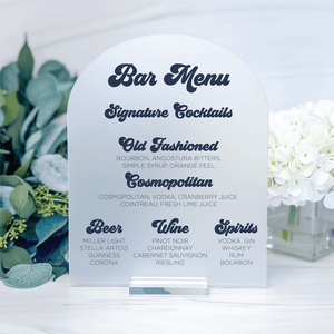Signature Cocktails Wedding Sign