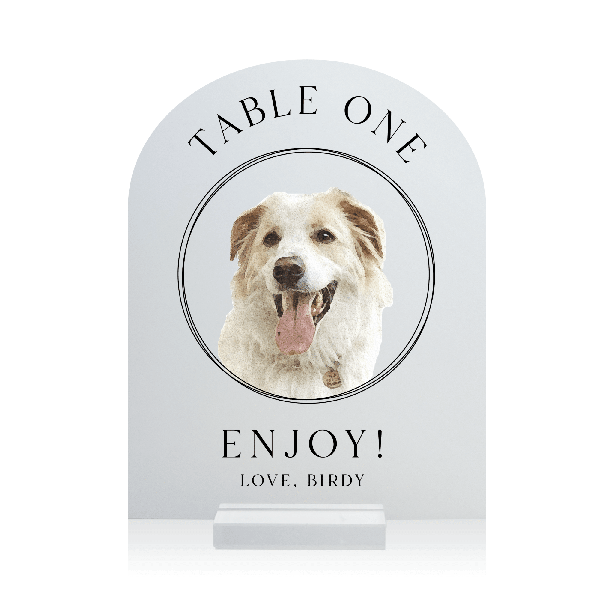 Custom Pet Acrylic Table Numbers - Table Numbers
