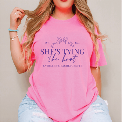 She's Tying the Knot Bachelorette T-Shirt