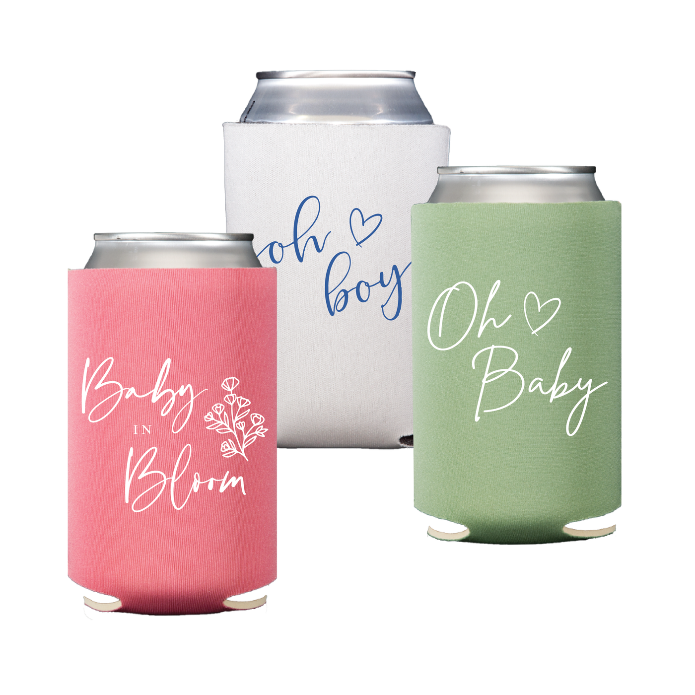 Baby Shower Theme Can Coolers