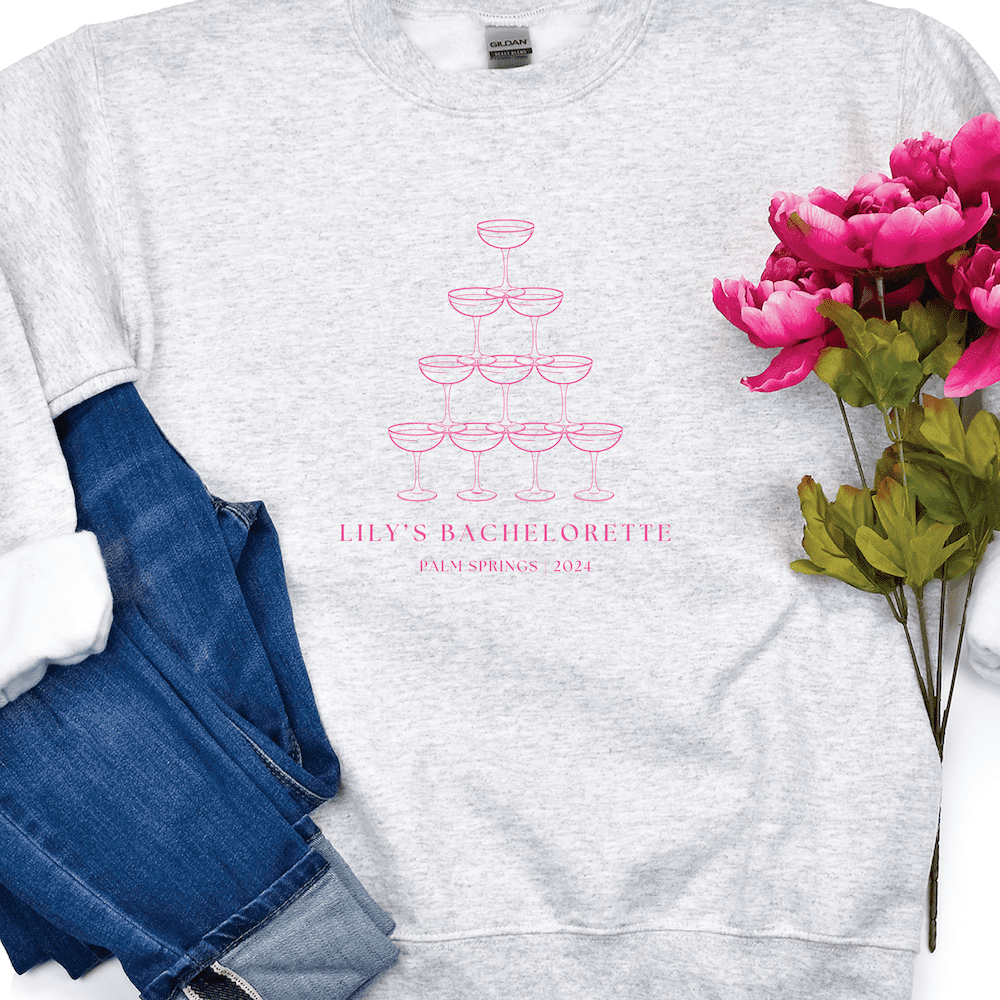 Champagne Tower Bachelorette Sweatshirt