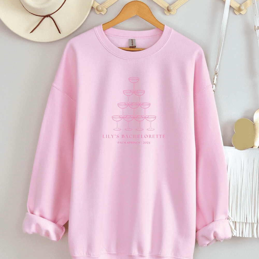 Champagne Tower Bachelorette Sweatshirt