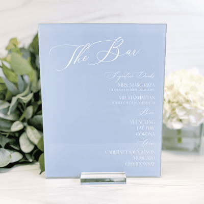 Custom Bar Menu Print