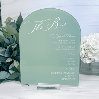 Custom Bar Menu Print