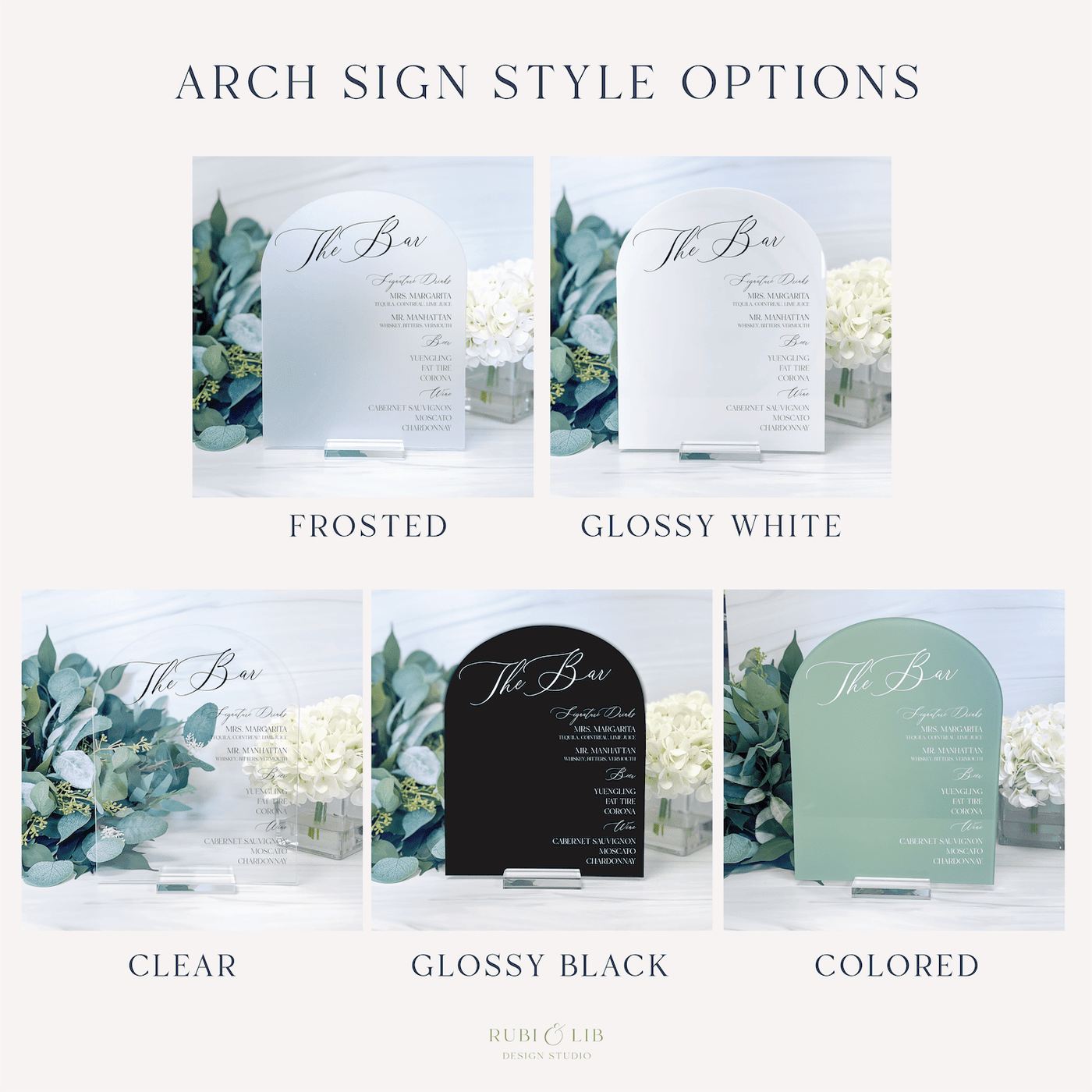 Custom Bar Menu Print