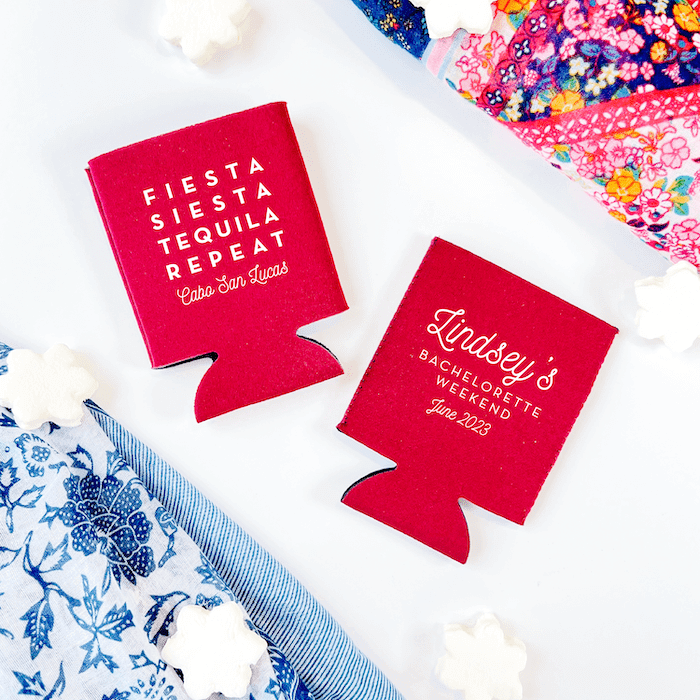 Fiesta Siesta Tequila Repeat Bachelorette Can Cooler - Can Cooler