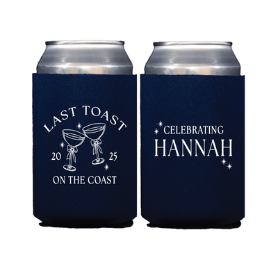 Last Toast On The Coast Bachelorette Can Cooler