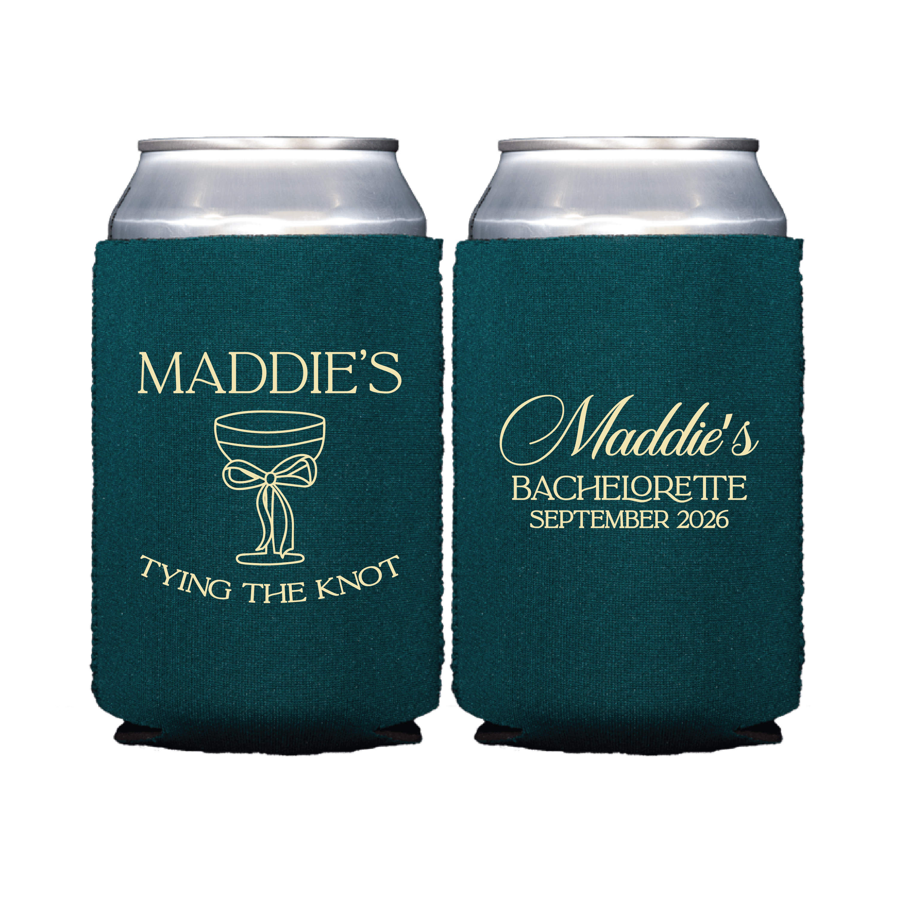 Tying The Knot Personalized Bachelorette Can Cooler - Can Cooler