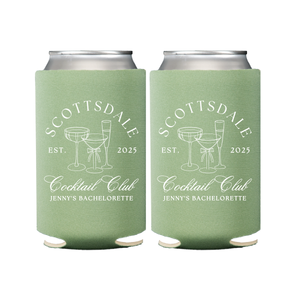 Cocktail Club Personalized Bachelorette Can Cooler