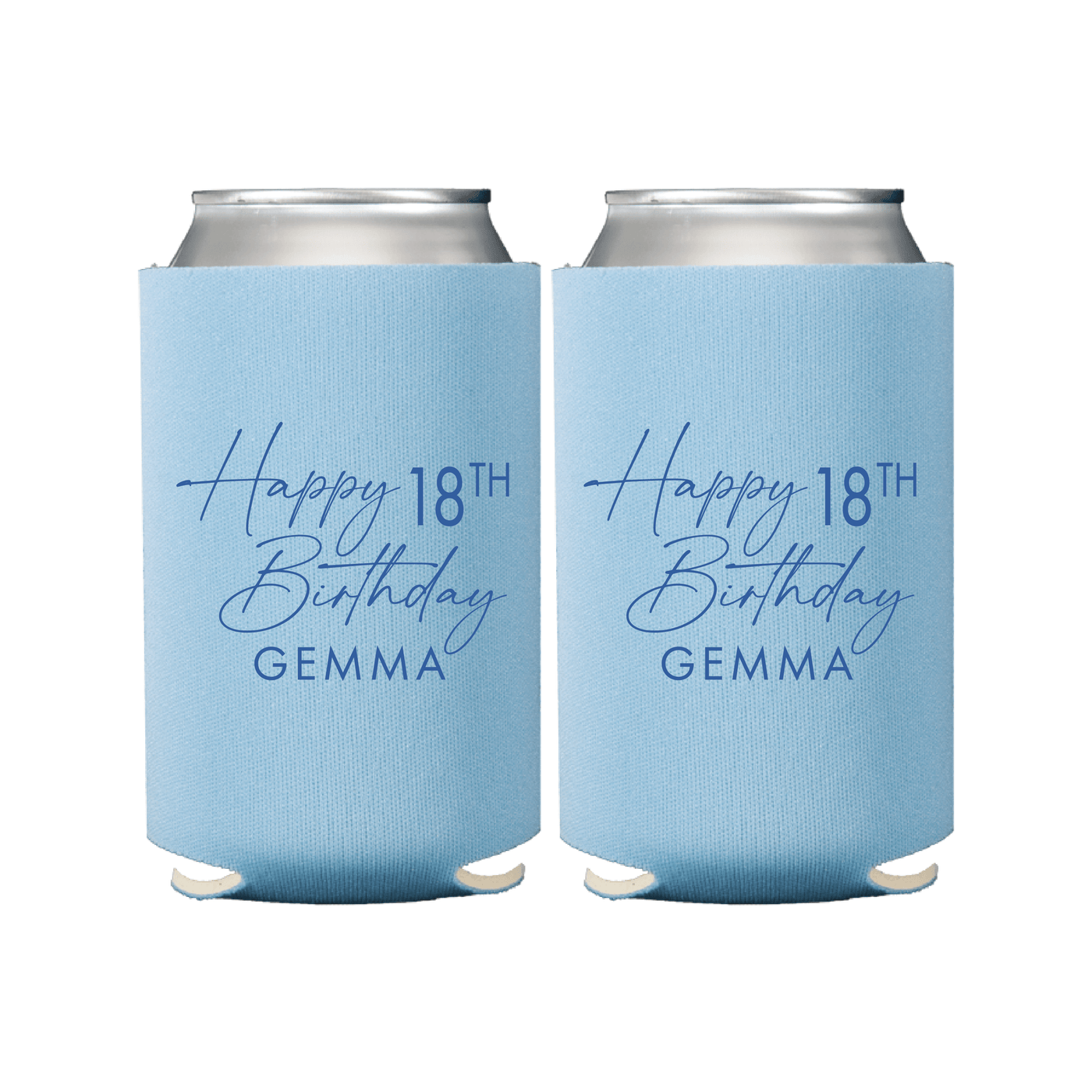 Elegant Milestone Birthday Can Coolers