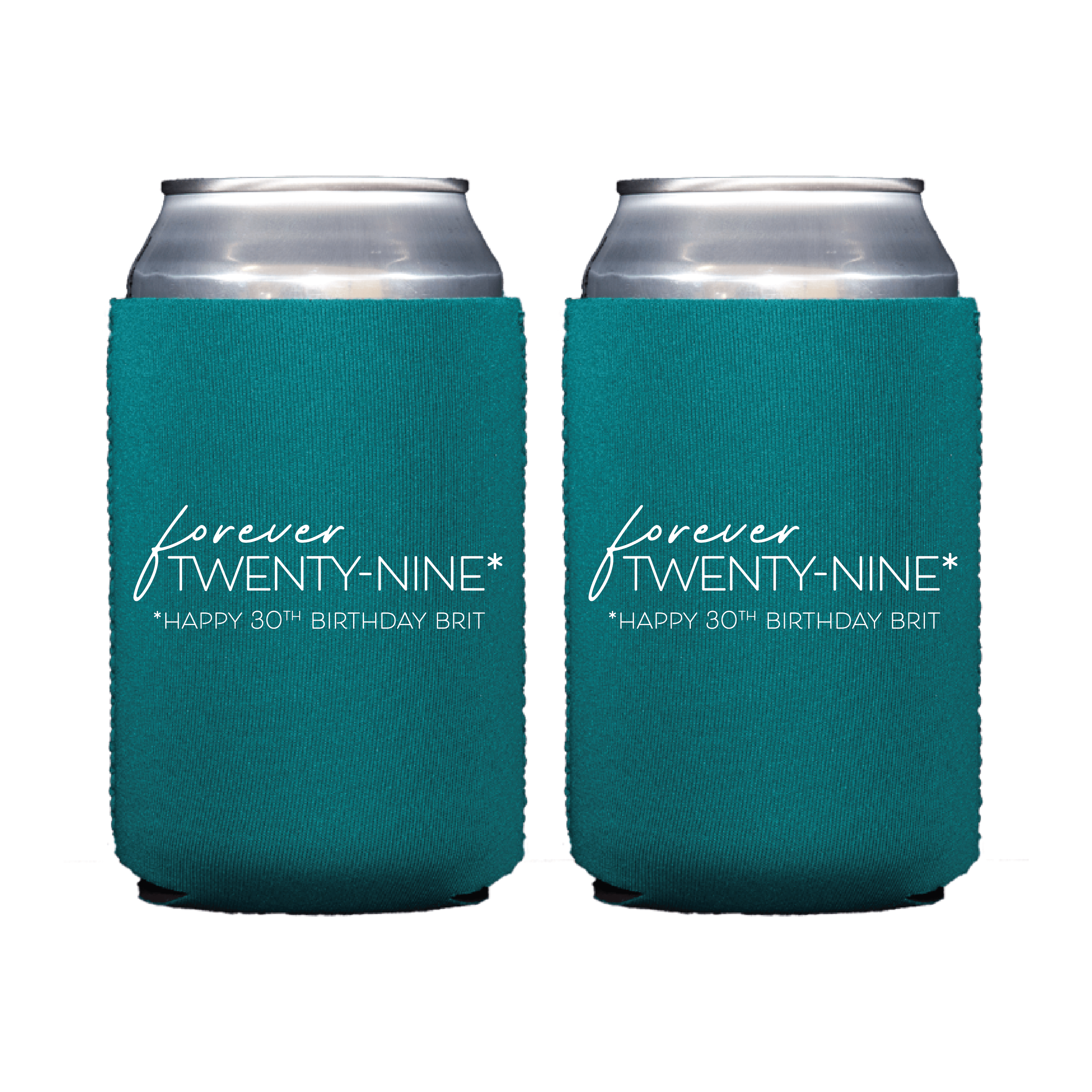 Forever Twenty-Nine Birthday Can Coolers