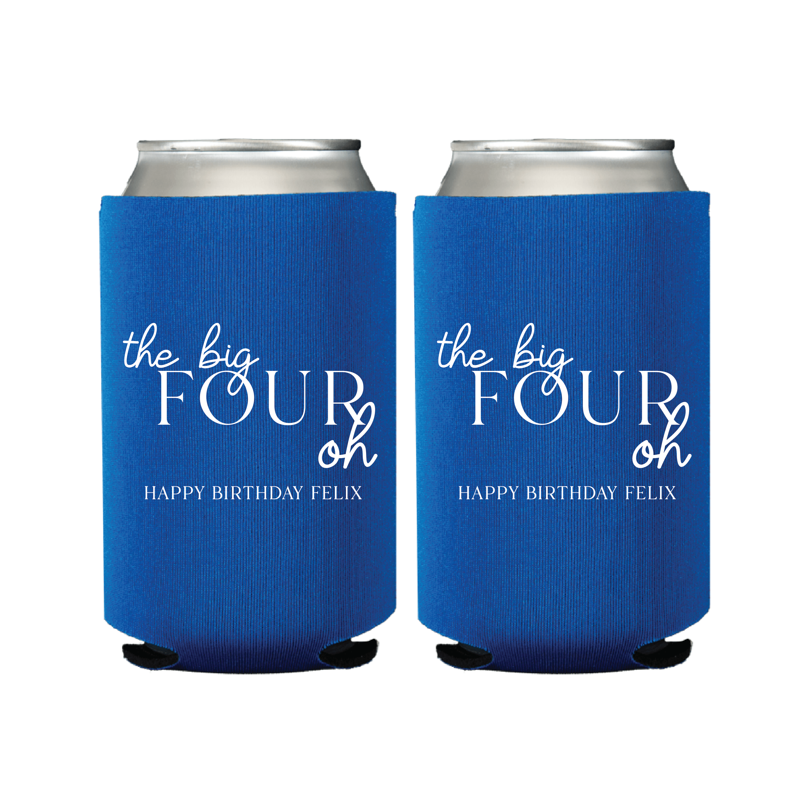 The Big Four Oh Birthday Can Coolers